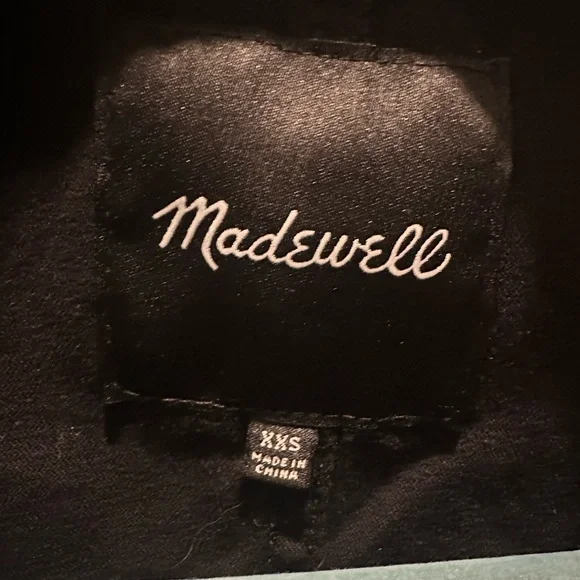 Madewell Women's Utility Jacket‎ in Black - Picture 2 of 5